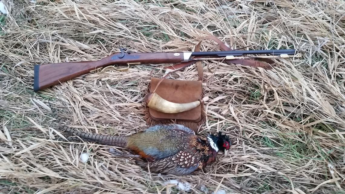 As hunting goes, it doesn't get much better than bagging a rooster pheasant with a homemade muzzleloader shotgun. John Williams of Bemidji built the 17 gauge muzzleloading shotgun from parts he acquired more than 40 years ago.  (Contributed/ John Williams)